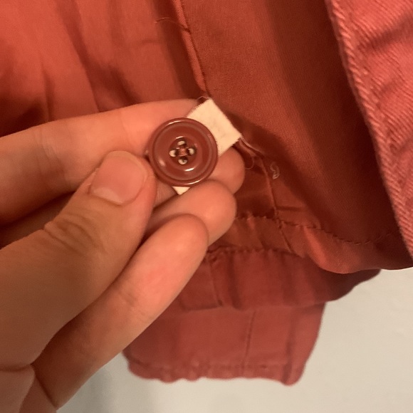 Mossimo Supply Co. Women's Size M Dusty Rose Pink Utility Hooded Jacket Toggles - Picture 8 of 12